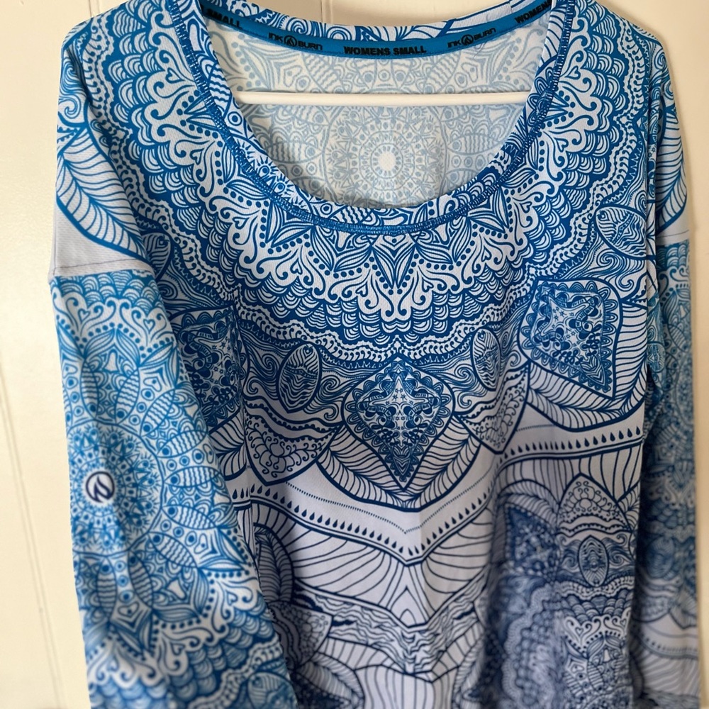 InknBurn mandala long sleeve relaxed fit top